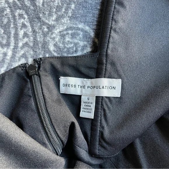 Dress The Population Louisa Dress in Black Size Small - Picture 8 of 12